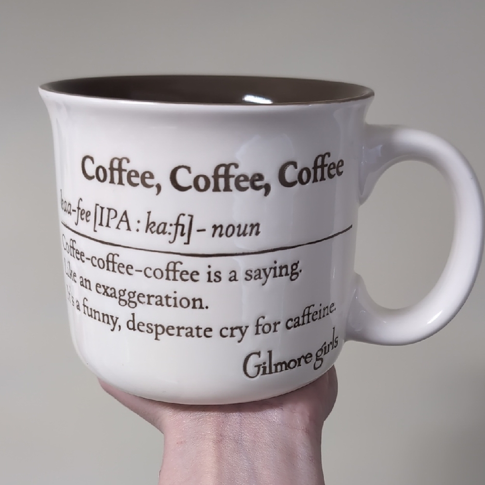 Gilmore Girls COFFEE COFFEE COFFEE Oversized Ceramic Camp Style Mug